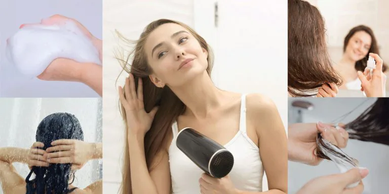 10 techniques for washing, drying, and styling without hair fall