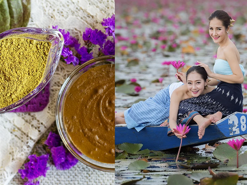 What did the ancient Thais use to wash their hair?