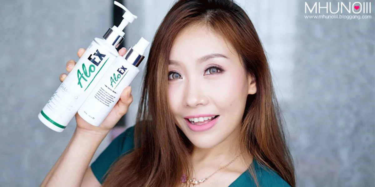 AloEx — shampoo and serum spray with natural herbal extracts that reduce hair fall