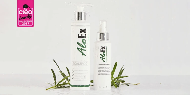 The secret to strong, beautiful hair — this AloEx duo
