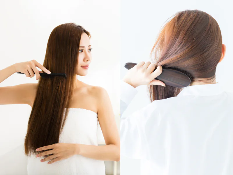 Brush hair the right way