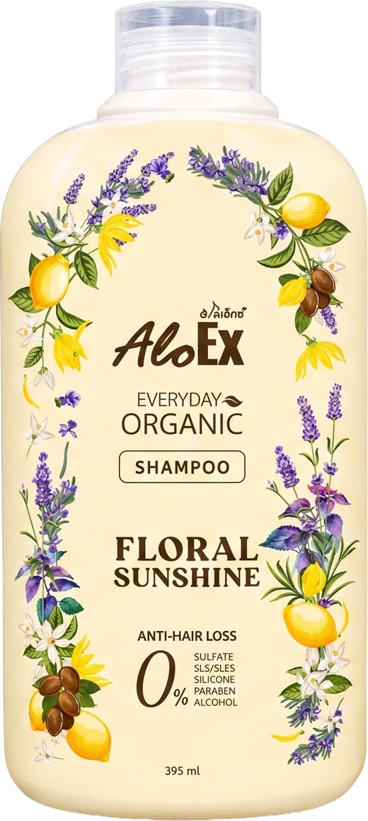 AloEx Everyday Organic Shampoo - Floral Sunshine
