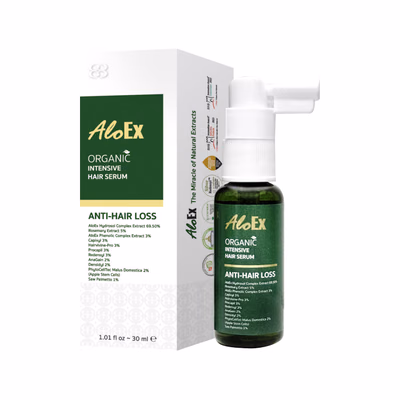 AloEx Organic Intensive Hair Serum เซรั่มบำรุงผม ลดผมร่วง กระตุ้นผมงอกใหม่