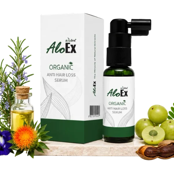 AloEx Organic Anti Hair Loss Serum – เซรั่มลดผมร่วง เพิ่มผมใหม่ ทางเลือกธรรมชาติ