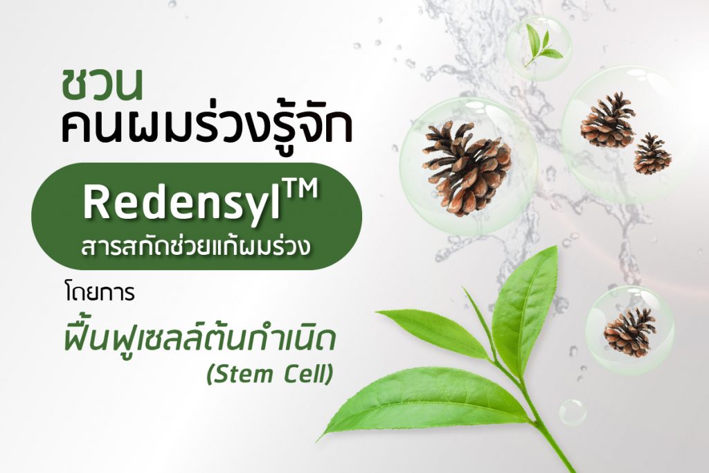 ชวนคนผมร่วงรู้จัก redensyl